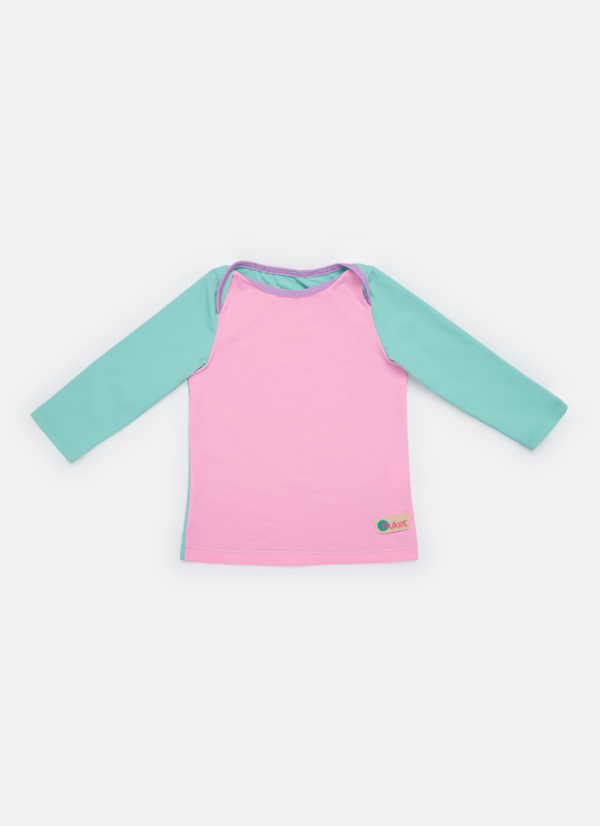 Camiseta Bebê Menina Color Block