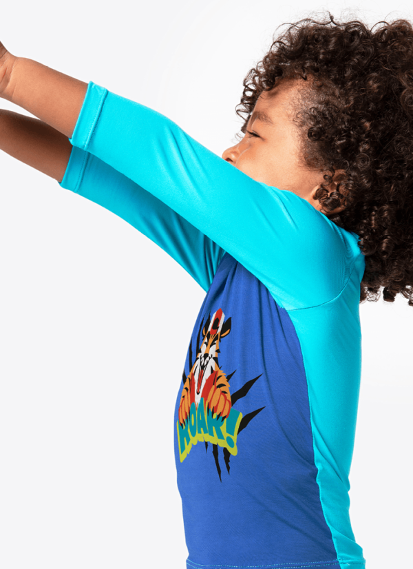 Camiseta com Proteção Solar Bebê Menino Tigre Roar - Imagem 2