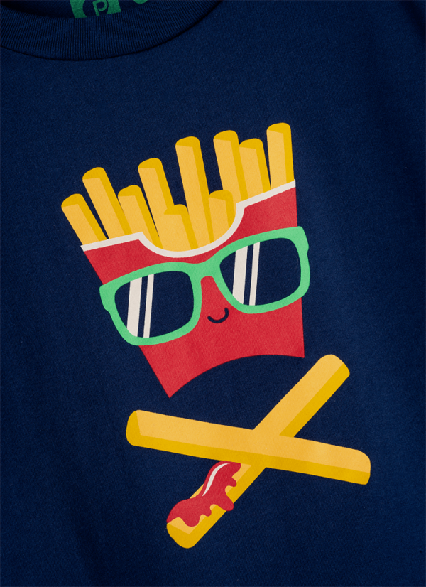 Camiseta Infantil Manga Curta Algodão Junk Food - Imagem 5