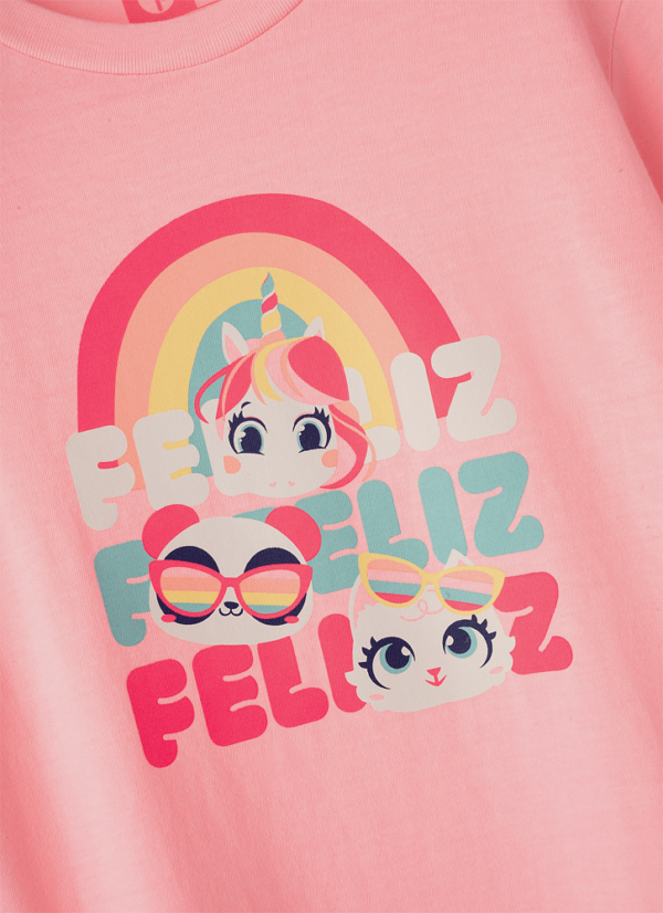 Camiseta Infantil Manga Longa Algodão Multibichos - Imagem 5