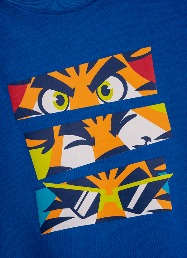 Camiseta Infantil Manga Curta Algodão Tigre Roar - Imagem 5