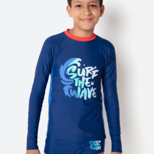 Camiseta Manga Longa Menino Teen Tubarão Aloha
