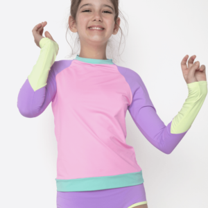 Camiseta Manga Longa Menina Teen Color Block