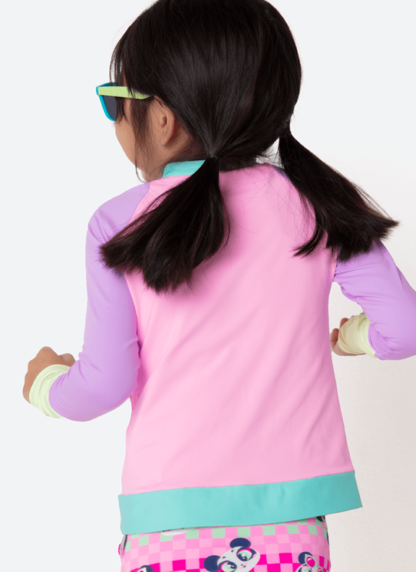 Camiseta Manga Longa Menina Color Block - Imagem 2