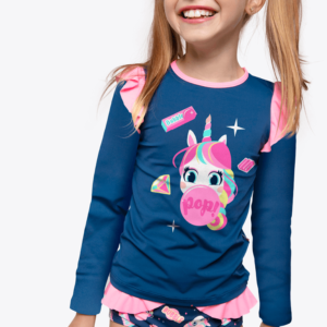 Camiseta Menina Unicórnio