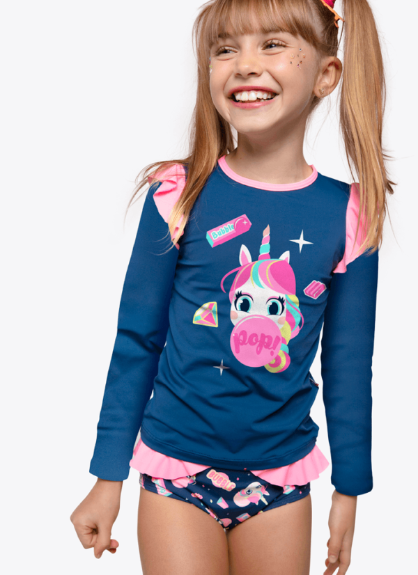 Camiseta Menina Unicórnio
