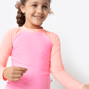 Camiseta Menina Com Proteção Solar Lisa