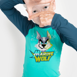 Camiseta Praia Com Proteção Solar Menino Lobo Space