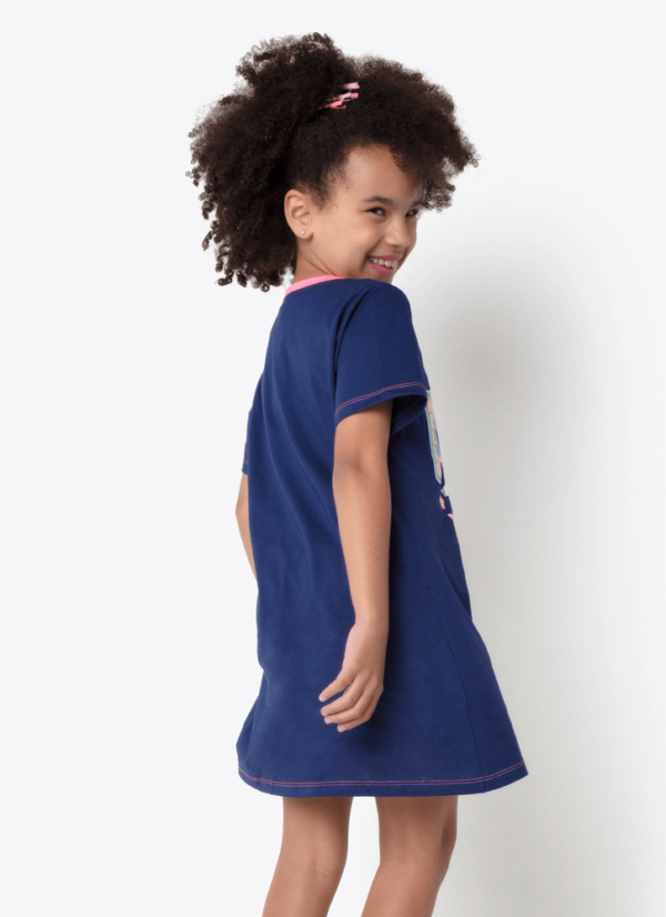 Camisola Manga Curta Algodão Menina Teen Unicórnio Kawaii - Imagem 4