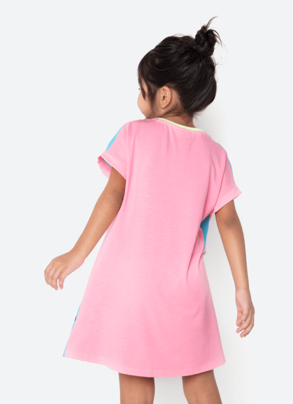 Camisola Manga Curta Viscolycra Menina Stitch - Imagem 3