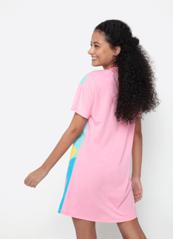 Camisola Manga Curta Viscolycra Feminina Unicórnio Aloha - Imagem 2