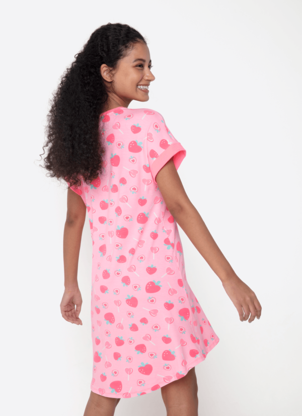Camisola Manga Curta Viscolycra Feminino Vaca Romântica - Imagem 2