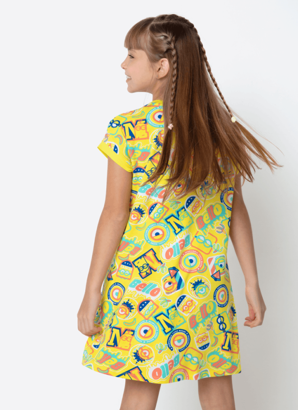 Camisola Manga Curta Viscolycra Menina Teen Minions - Imagem 2
