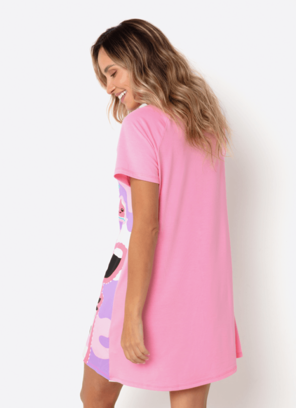 Camisola Manga Curta Viscolycra Feminina Vaca Patches - Imagem 4