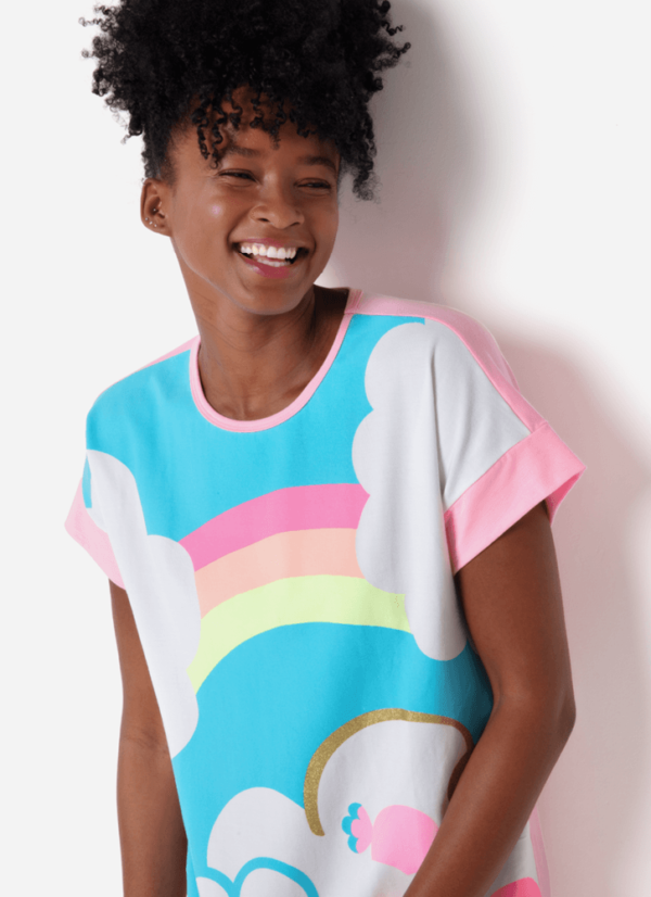 Camisola Manga Curta Viscolycra Feminina Ovelha - Imagem 2