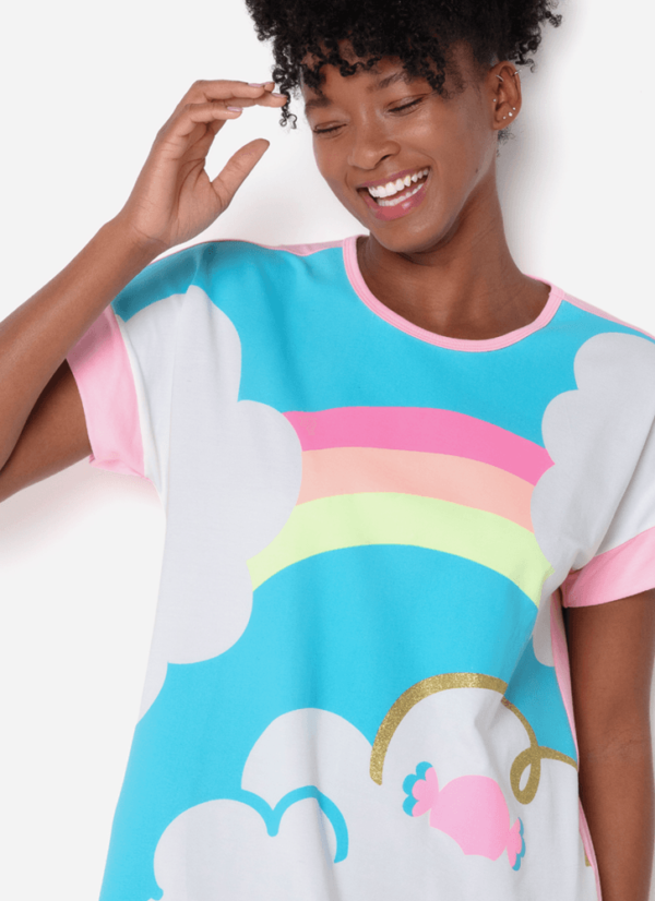 Camisola Manga Curta Viscolycra Feminina Ovelha - Imagem 4