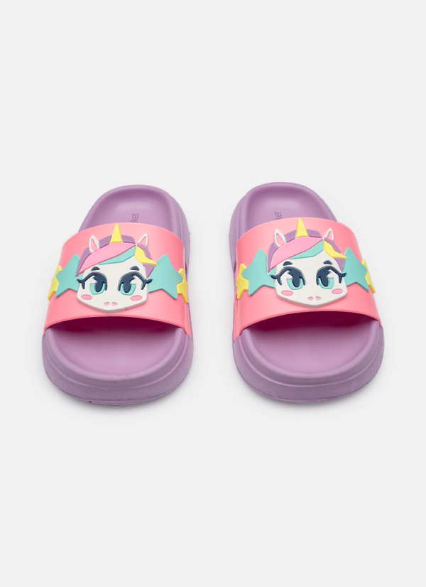 Chinelo Slide Unicórnio Kawaii - Imagem 2