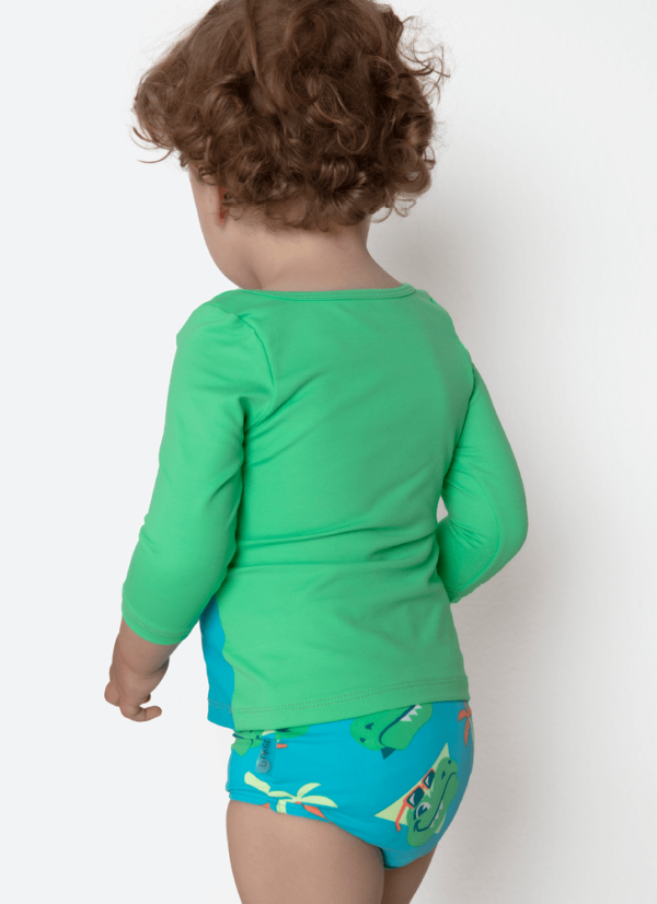 Conjunto Camiseta e Sunga Bebê Menino Dino Miami - Imagem 2