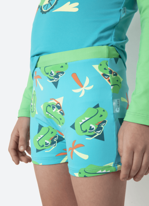 Conjunto Camiseta e Sunga Boxer Menino Dino Miami - Imagem 3