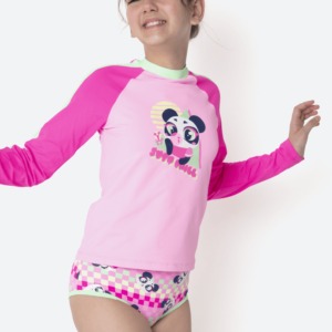 Conjunto Camiseta e Calcinha Menina Teen Panda Miami