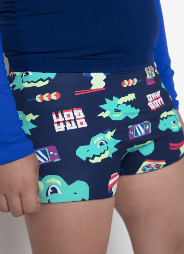 Conjunto Camiseta e Sunga Menino Dragão Steet - Imagem 3