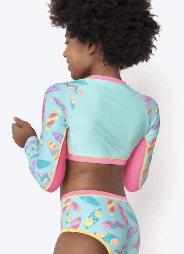 Conjunto Camiseta e Calcinha Menina Teen Unicórnio Aloha - Imagem 3