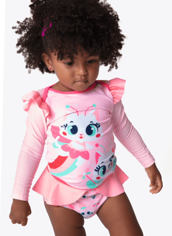 Conjunto Camiseta e Calcinha Bebê Gata Fada - Imagem 3