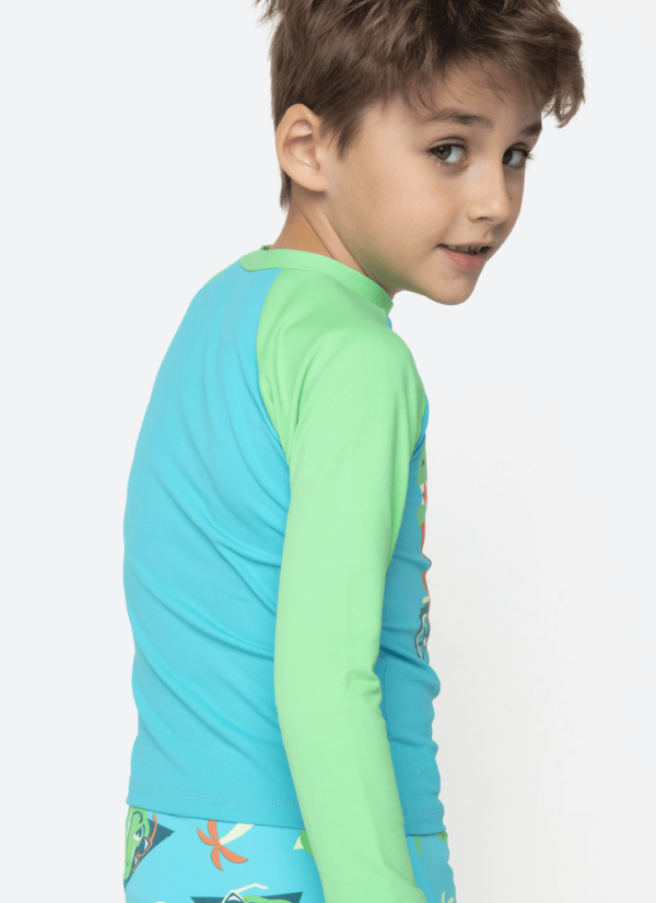 Conjunto Camiseta e Sunga Boxer Menino Dino Miami - Imagem 2
