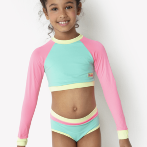 Conjunto Cropped Menina Color Block