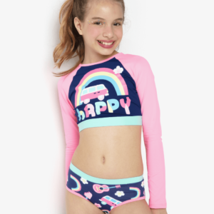 Conjunto Cropped e Calcinha Menina Teen Gata Fun