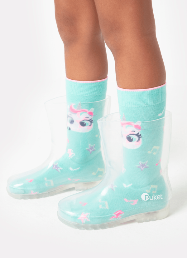 Galocha Transparente Com LED Infantil - Imagem 3