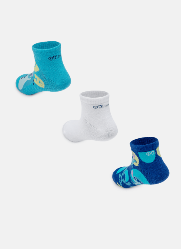 Kit com 3 meias Unissex Stitch - Imagem 3