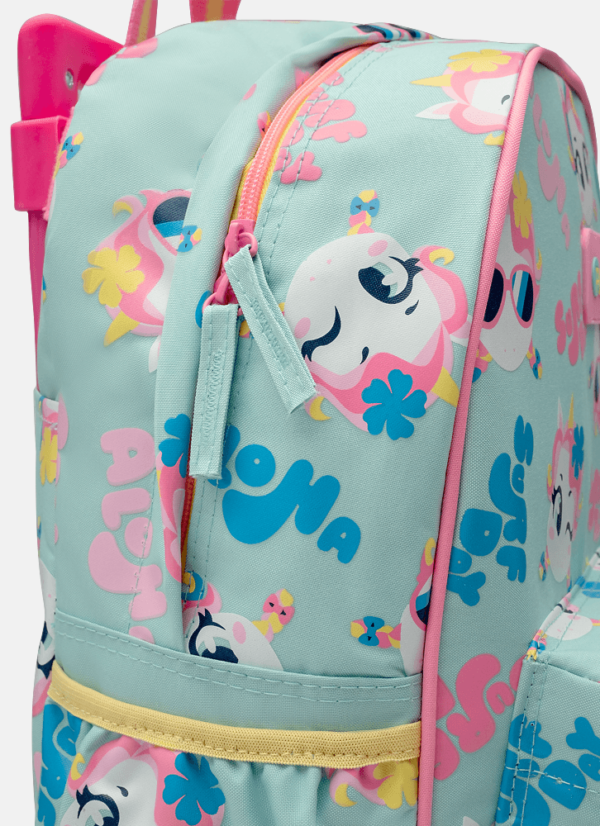 Kit Mochila + Lancheira Unicórnio Aloha - Imagem 5