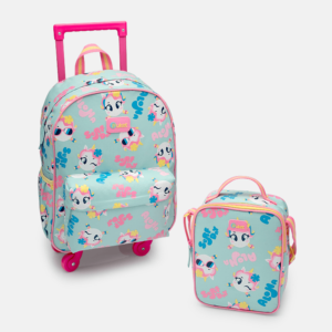 Kit Mochila + Lancheira Unicórnio Aloha
