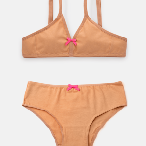 Conjunto Sutiã e Calcinha Nude Teen