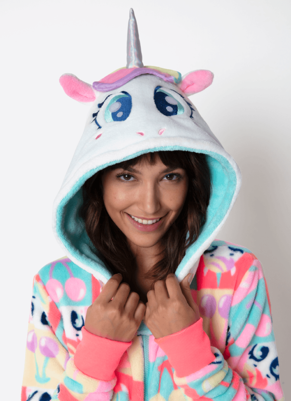 Macacão Manga Longa Soft Feminino Unicórnio Cherry - Imagem 2