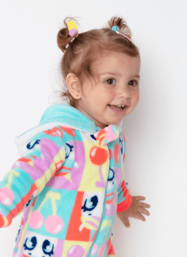 Macacão Manga Longa Soft Bebê Menina Unicórnio Cherry - Imagem 2