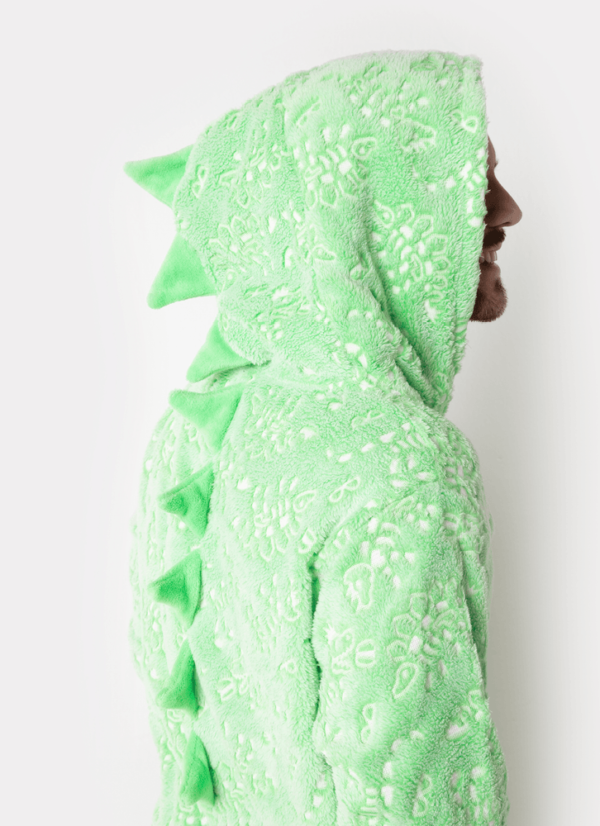 Macacão Manga Longa Adulto Soft Dinossauro Fósseis Brilha no Escuro R$ 369,90 - Imagem 3