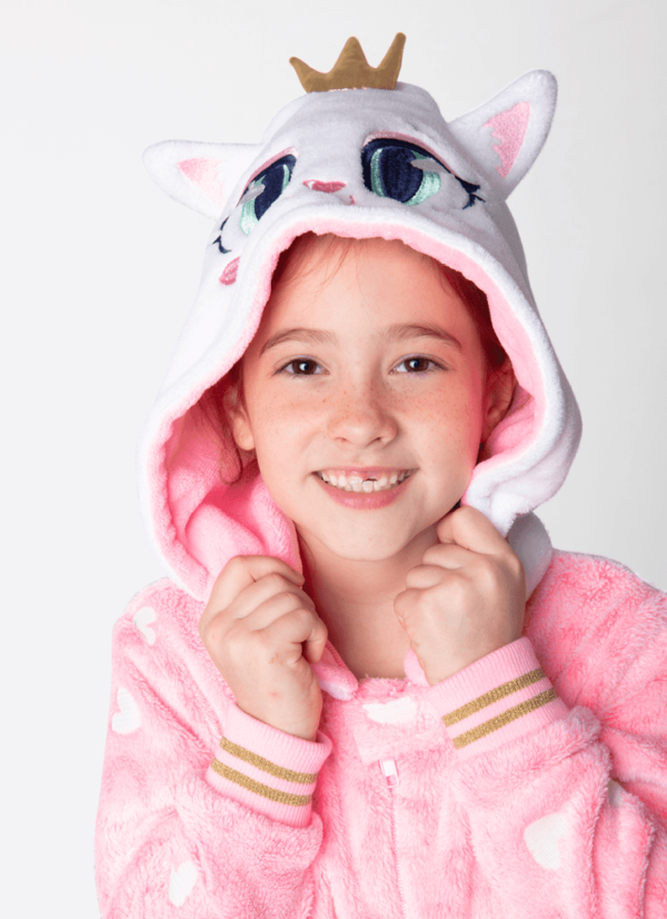 Macacão Manga Longa Soft Menina Gata Romântica - Imagem 2