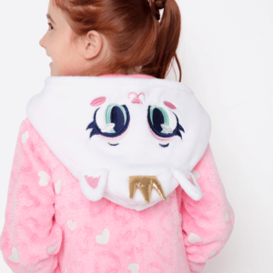 Macacão Manga Longa Soft Menina Gata Romântica
