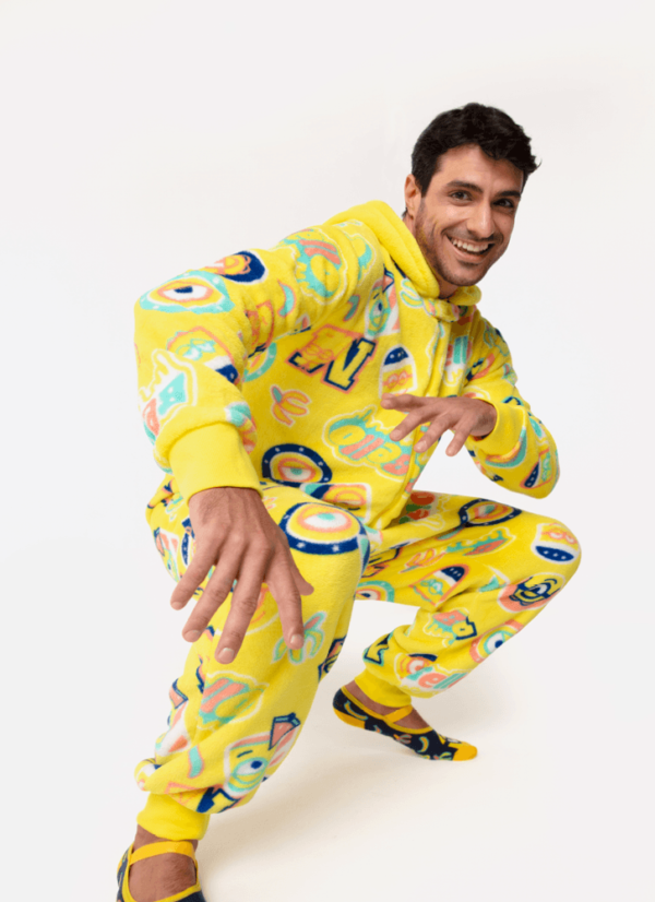 Macacão Manga Longa Soft Adulto Unissex Minions - Imagem 2