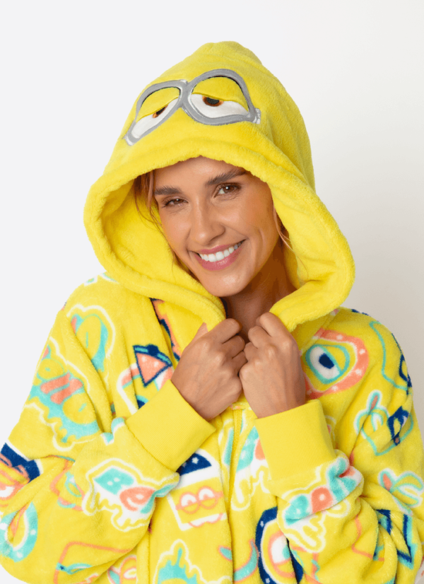 Macacão Manga Longa Soft Adulto Unissex Minions - Imagem 6
