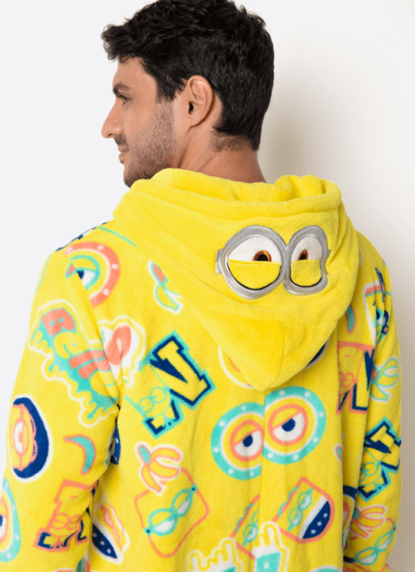 Macacão Manga Longa Soft Adulto Unissex Minions - Imagem 5