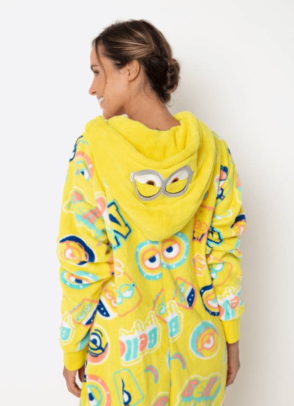 Macacão Manga Longa Soft Adulto Unissex Minions - Imagem 4