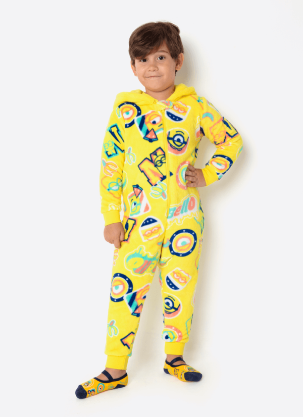 Macacão Manga Longa Soft Unissex Minions - Imagem 2