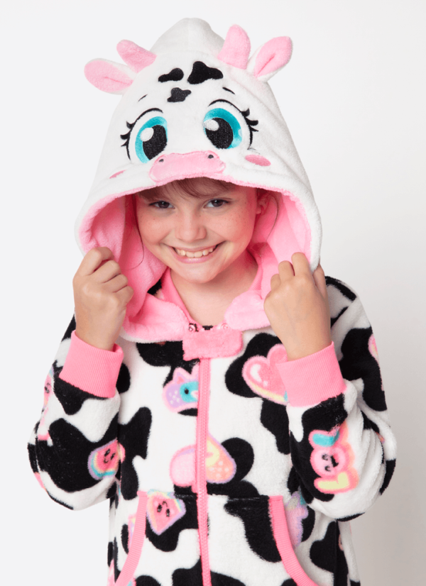 Macacão Manga Longa Soft Menina Vaca Patches - Imagem 2