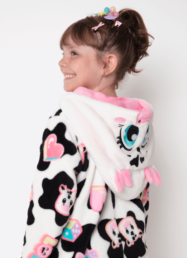 Macacão Manga Longa Soft Menina Vaca Patches - Imagem 4