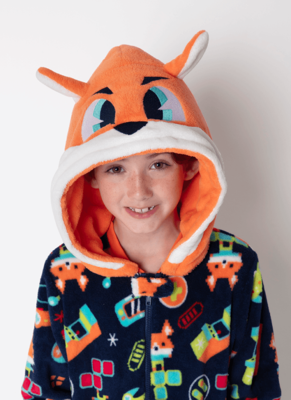 Macacão Manga Longa Soft Menino Teen Raposa Gamer - Imagem 3