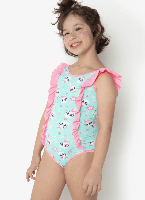 Maiô Menina Unicórnio PopStar - Imagem 3