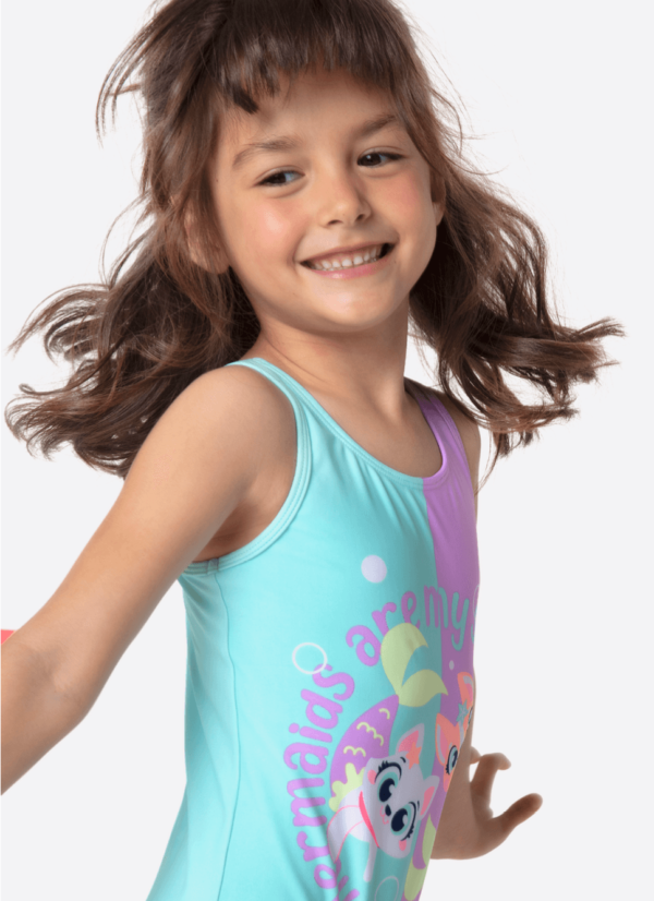 Maiô Menina Pet Sereia - Imagem 2